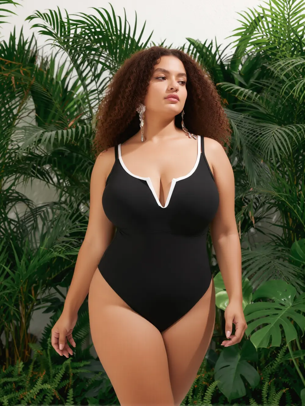 Women's One-piece Casual Swimsuit M121