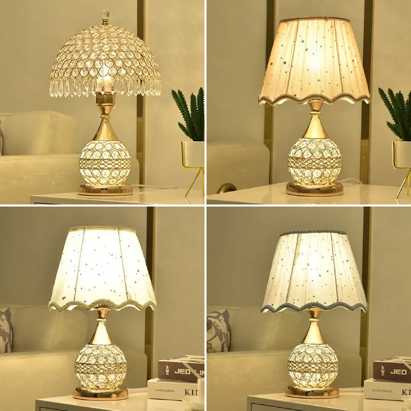 Crystal Desk Lamp Bedroom Bedside