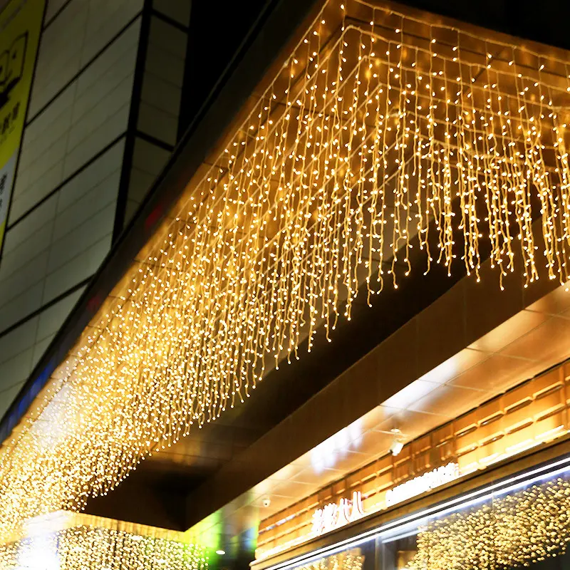 LED Curtain Lights Icicle Waterfall Decorative String
