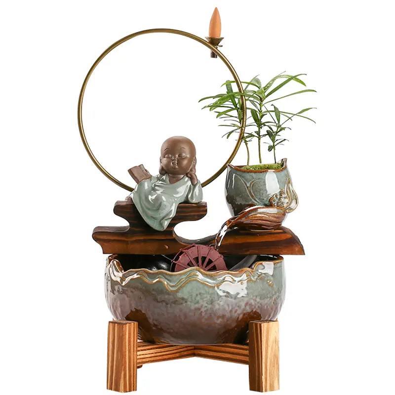Fish Tank Aquarium Living Room Small Desktop Creative Ceramic Water