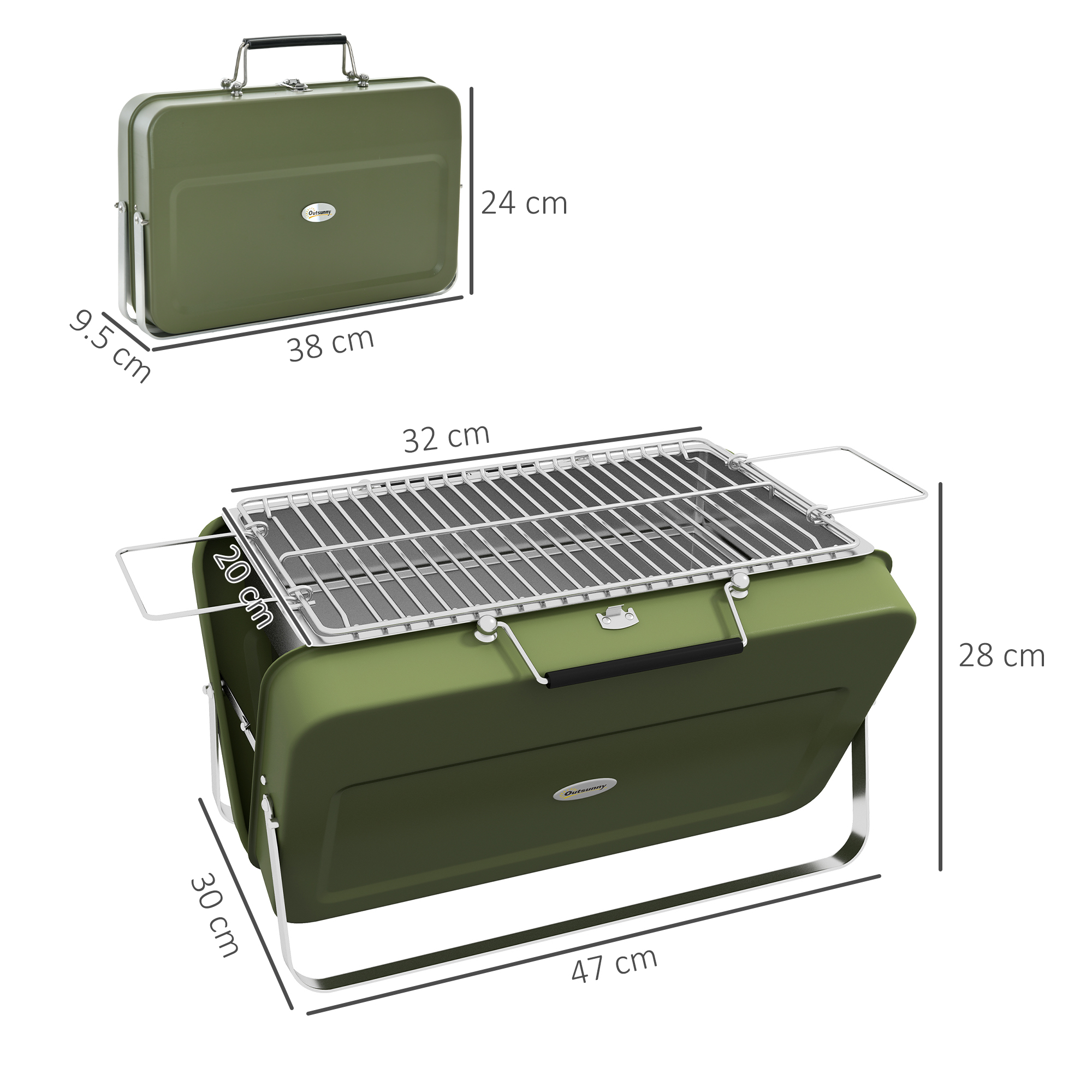 Metal barbecue grill