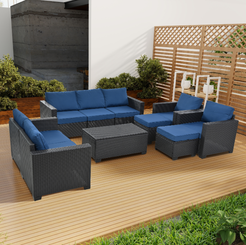 10 Piece Patio Furniture Set - Picture 11 of 13