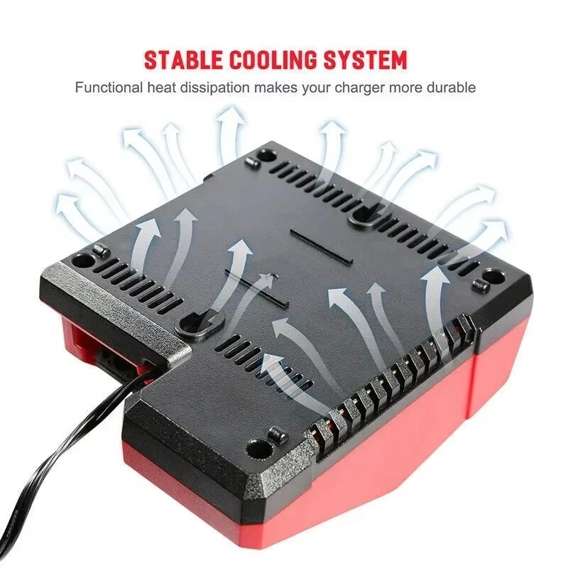 Replacement Li-ion Battery Charger Multi Voltage Charger For Milwaukee M18 14.4V-18V 48-11-1850 48-11-1840 48-11-1828 48-11-1815