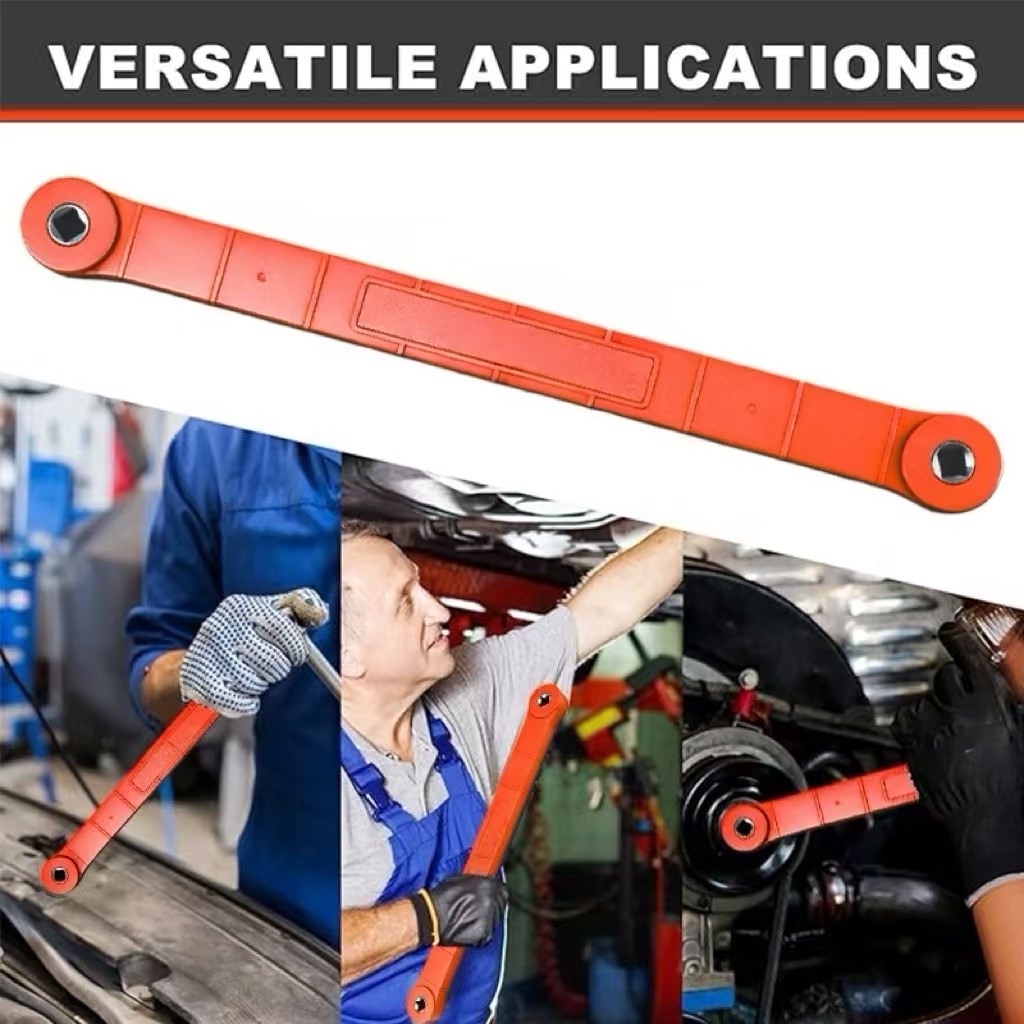 15.4in Offset Extension Wrench Tight Reach Set Drive Adapter For Automotive — image 7