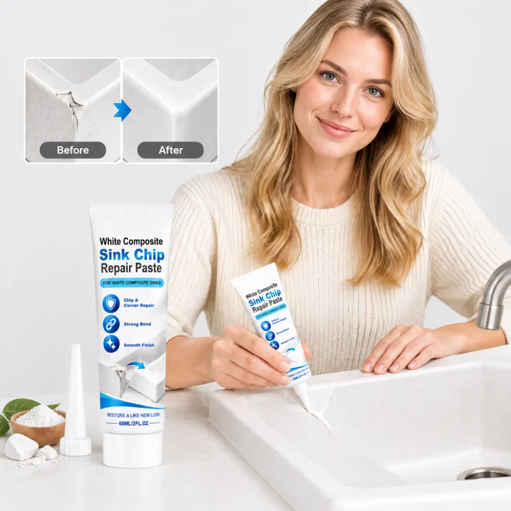 White Composite Sink Edge Repair Paste