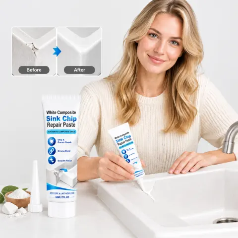 White Composite Sink Edge Repair Paste