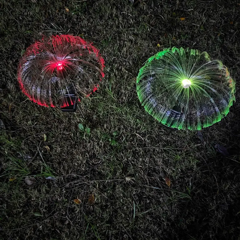 Solar Jellyfish Light Fiber Optic Courtyard Christmas
