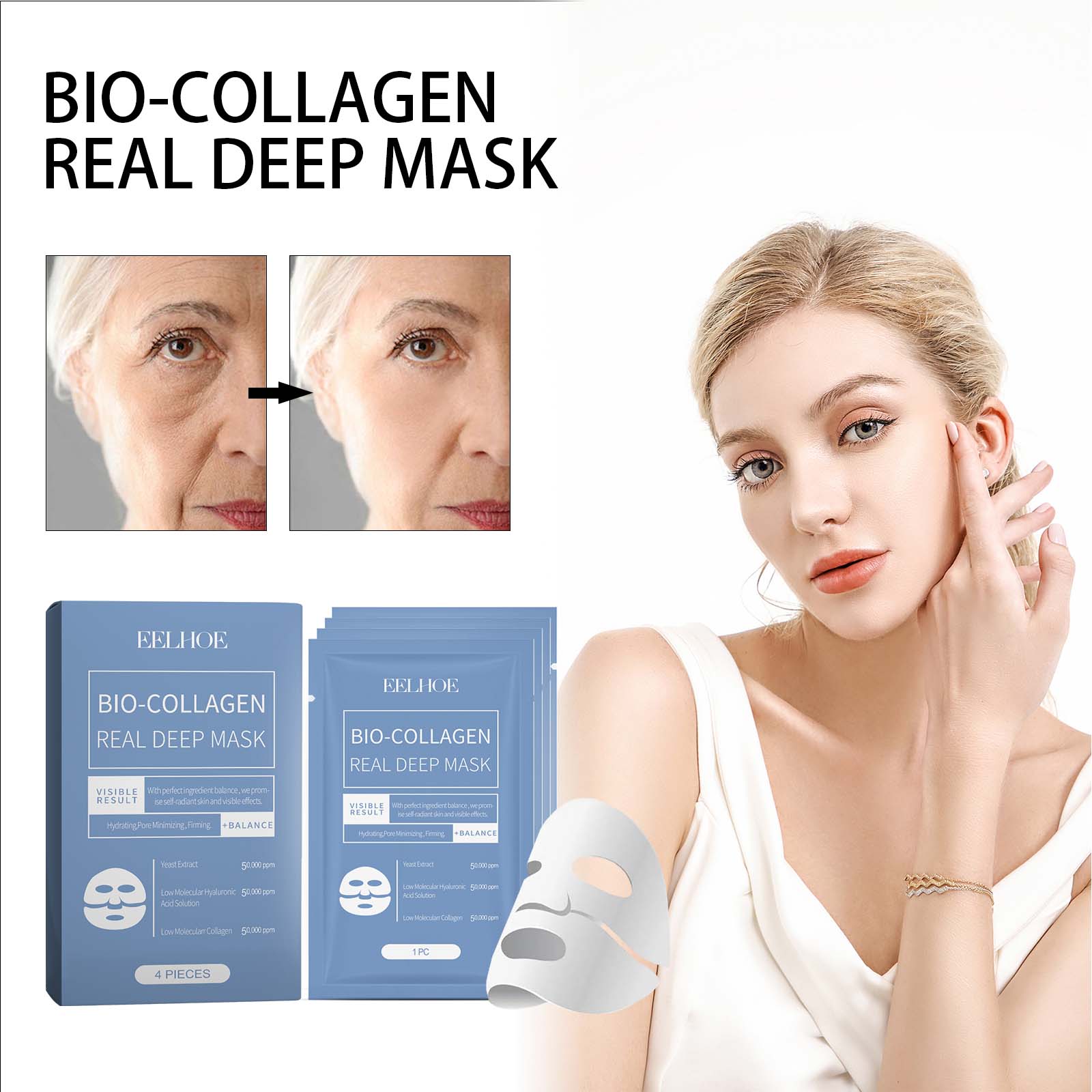 Only Supports Self Pickup With Waybill EELHOE Bio-Collagen Real Deep Mask... 3
