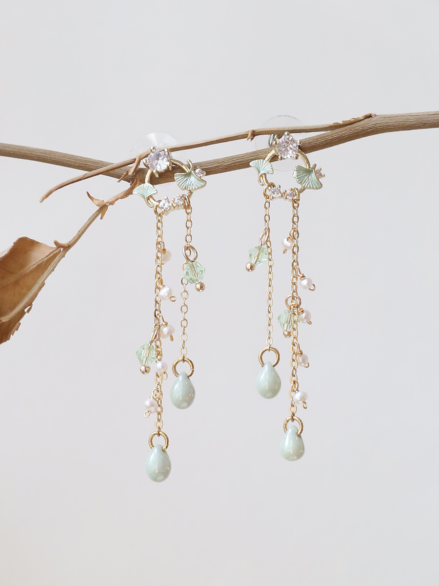 Silver Needle Earnails Versatile Long Tassels