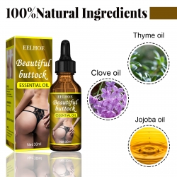 EELHOE Butt Essential Oil, Lift Firming Buttocks Massage Buttocks Moisturizing Treatment Essential Oil