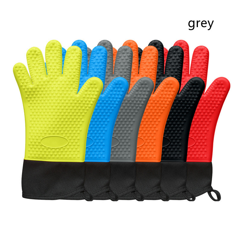 Title 6, Silicone Gloves Kitchen Baking Insulation Five ...