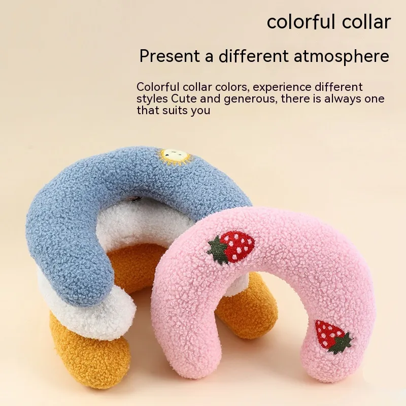 Little Pillow For Cats Fashion Neck Protector Deep Sleep Puppy U-Shaped Pillow Pets Pillow Kitten Headrest Dog Sleeping Pillow Pet Products – image 8