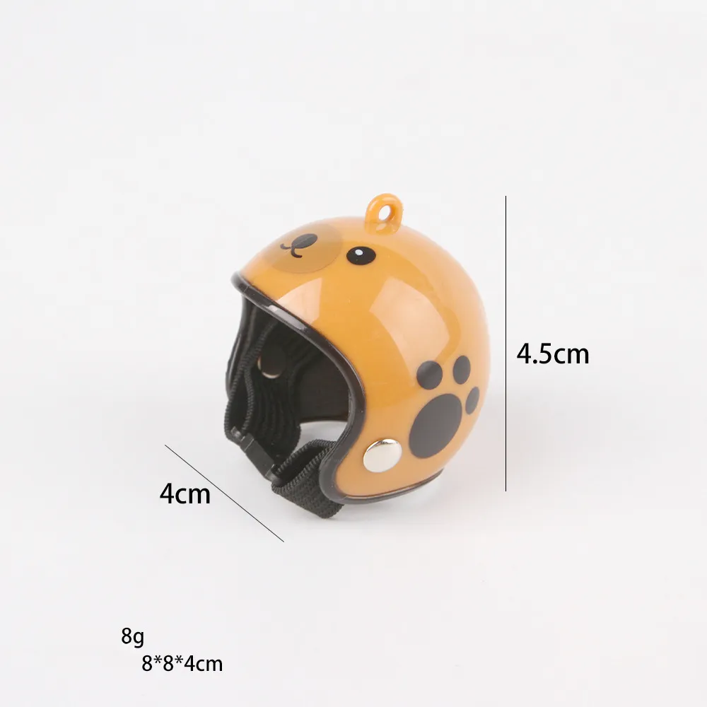 Hens Helmet Chicken Pet Safety Funny Parrot Bird Hat Headwear Small Hard Costumes Accessories For Parakeet - Brown Bear