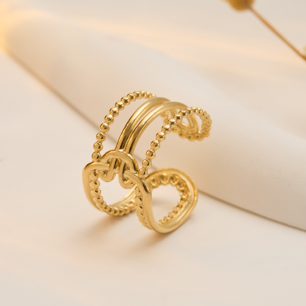 Women's Fashion Personalised Stainless Steel Skeleton Wrap Ring