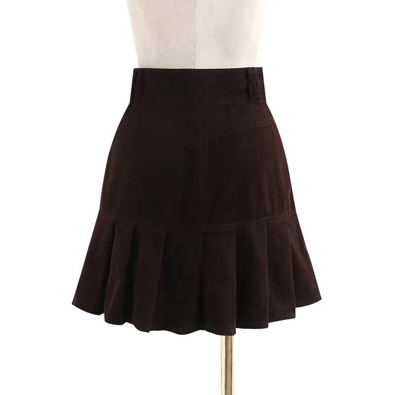 Women's Autumn And Winter High Waist A-line Pleated Skirt