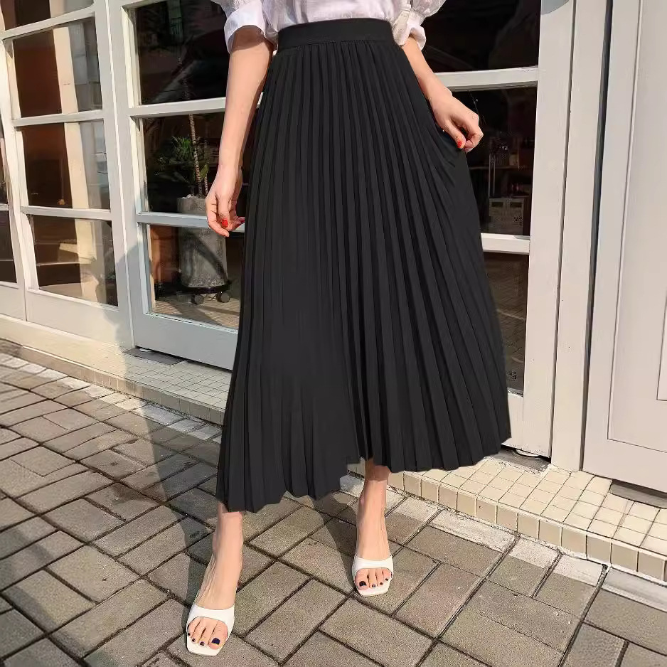 Remnant Women's High-Waist A-Line Dress — Black