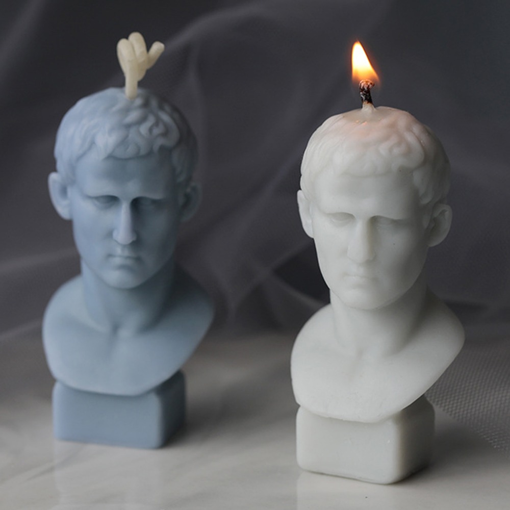 Title 2, Agrippa Gypsum Portrait Candle Mold