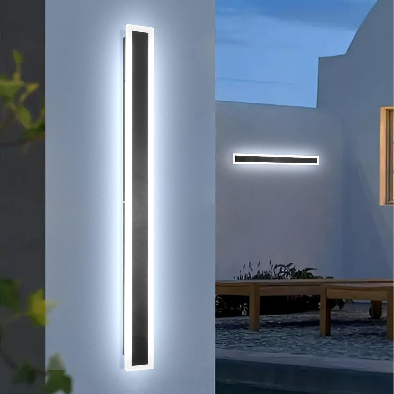 80cm LED Wall Light Acrylic Long Strip Lamp Waterproof Outdoor Garden — image 4