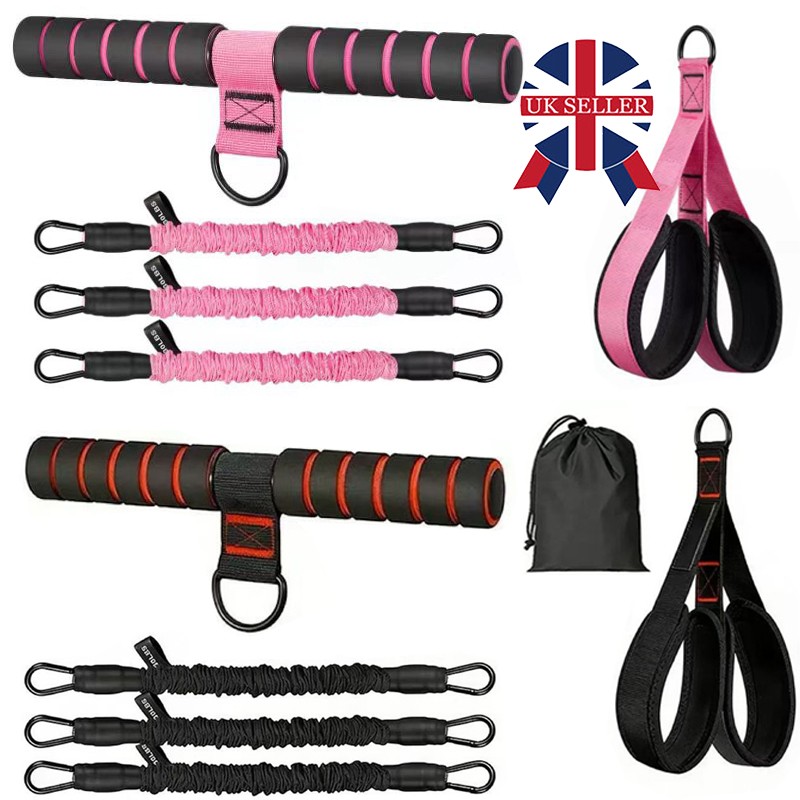 Upgraded Pedal Resistance Bands With Handle Gym Exercise Woman — image 7