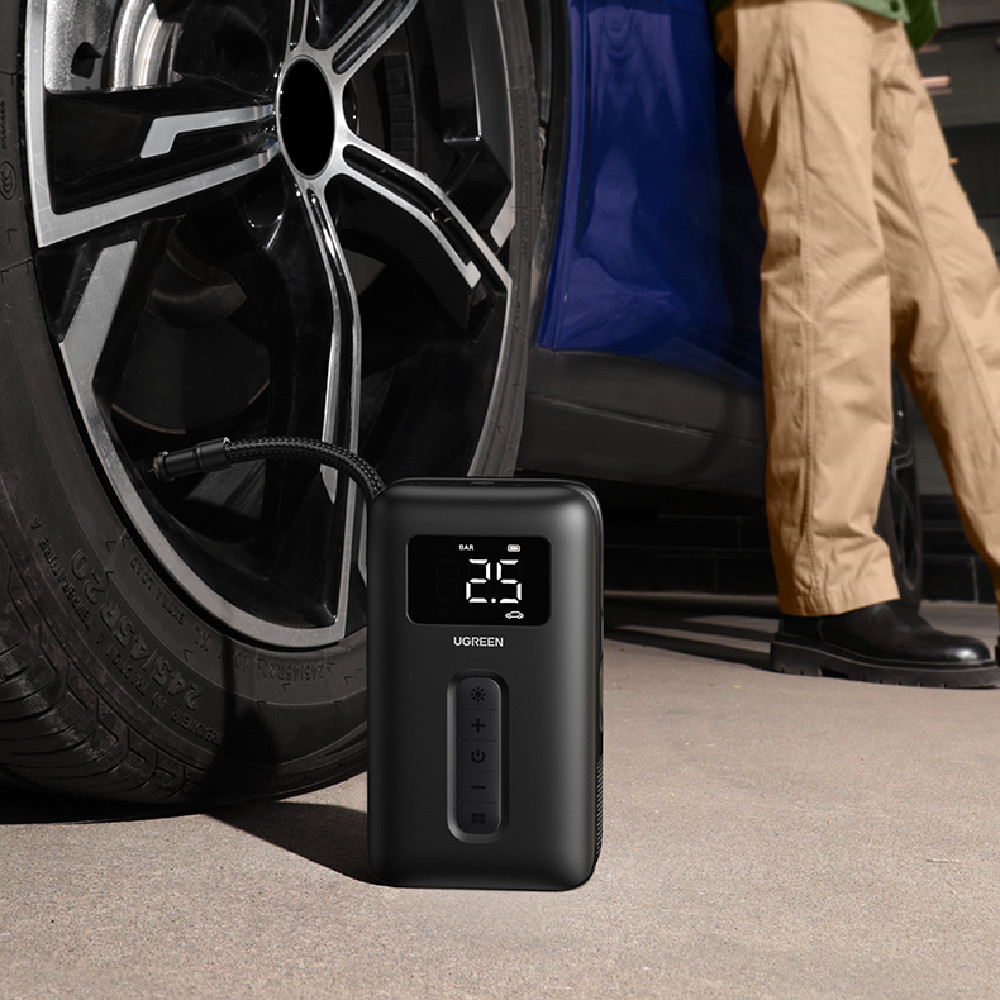 Bicycle Air Pump With Barometer (Wireless portable)