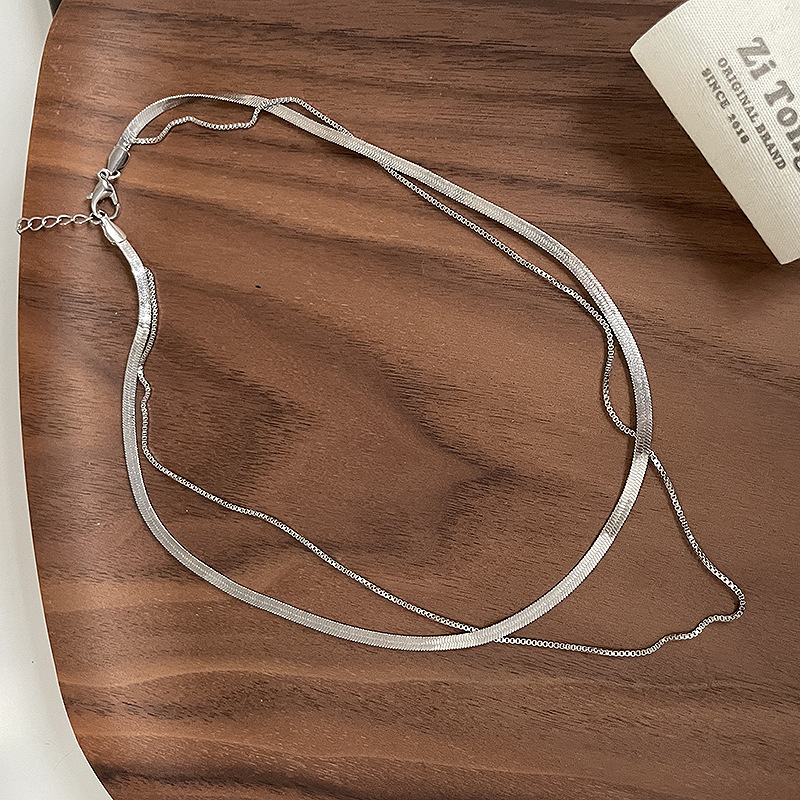 Sweet Style Double-layer Twin Necklace Personalized All-match Clavicle Chain