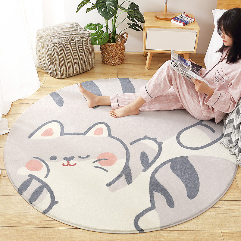 89c9ce31 2801 4920 a849 f18b23730539 - Home Living Room Bedroom Bedside Round Floor Mat