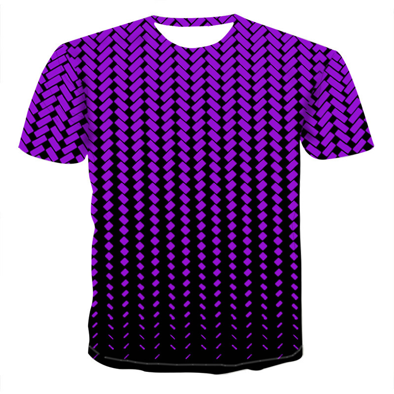 Title 7, 3DT Shirt mit geometrischem Mesh Digitaldruck K...