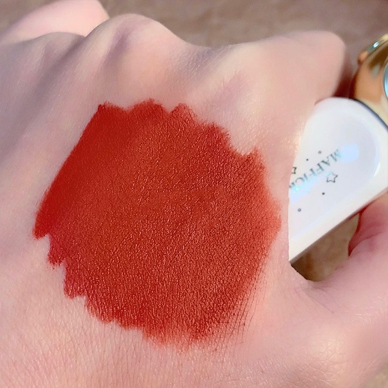 Matte Velvet Fogged Lip Glaze Red Coffee - Shop at LoveMi