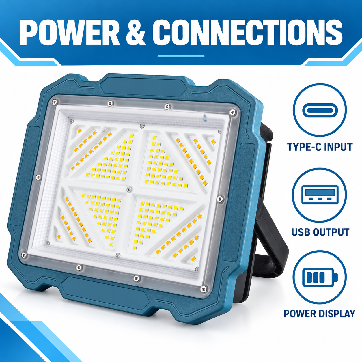 Solar Floodlight with 7,800 mAh Power Bank