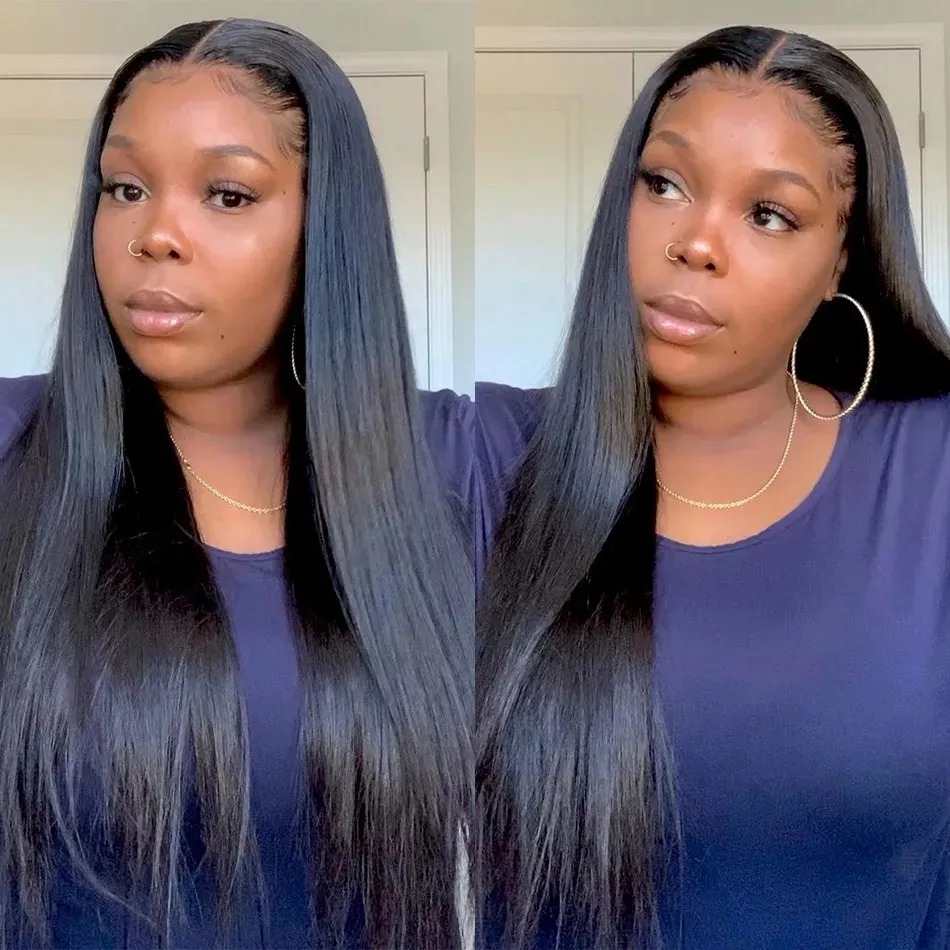 Natural Style Pre-lace Wig European And American Any Skin Tone - Long Straight Hair