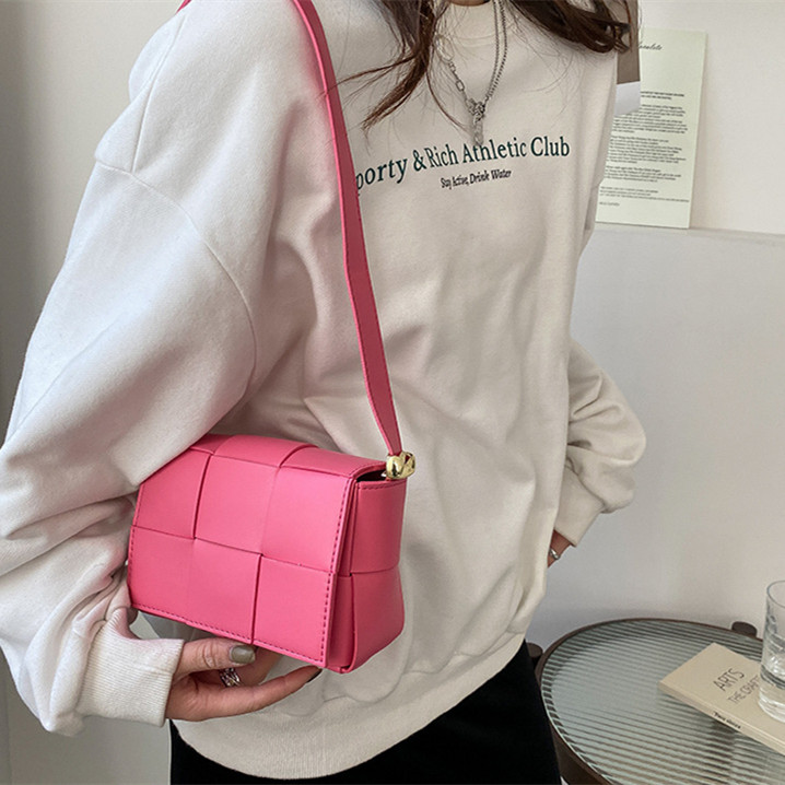 Women's Fashion Simple Woven Single Shoulder Crossbody Bag