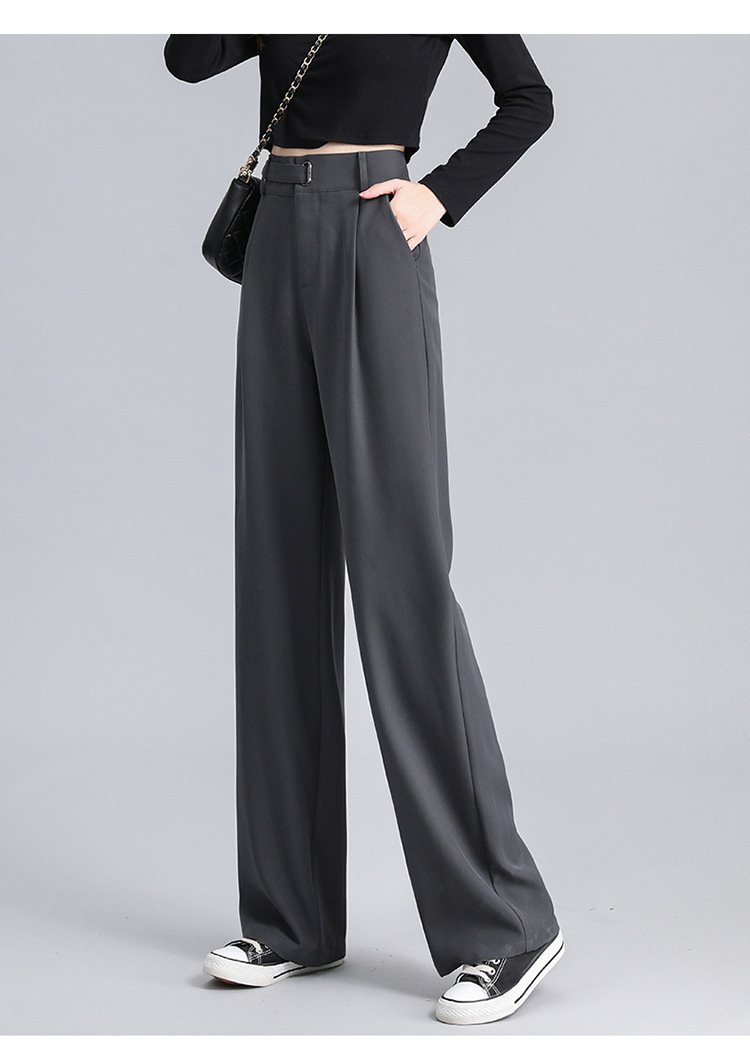 Title 5, Ladies Loose Straight Mopping Suit Long Pants