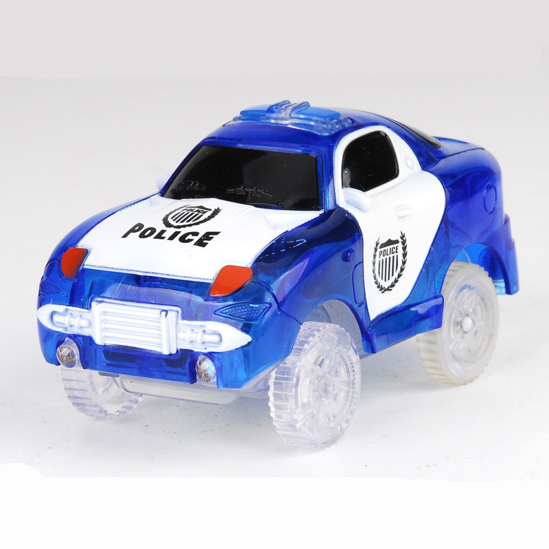 Blue police car