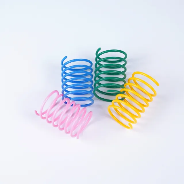 Colorful Plastic Spring Cat Toy Pet Supplies 4Times - Shop at LoveMi