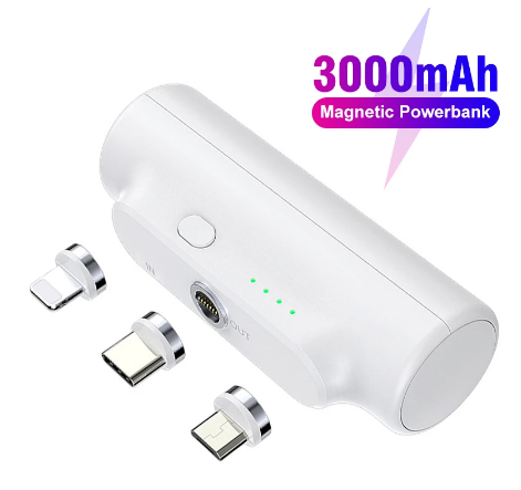 Title 5, Magnetische Powerbank 3000 mAh Mini draagbaar v...