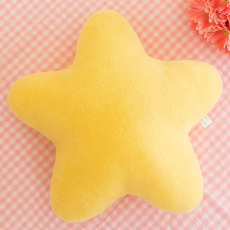 Star Pillow, Decorative Throw Pillows For Bed Couch, 15in Star Shaped Pillow Plush Floor Cushions Room Decor Pillow With Soft Faux Rabbit Fur For S...