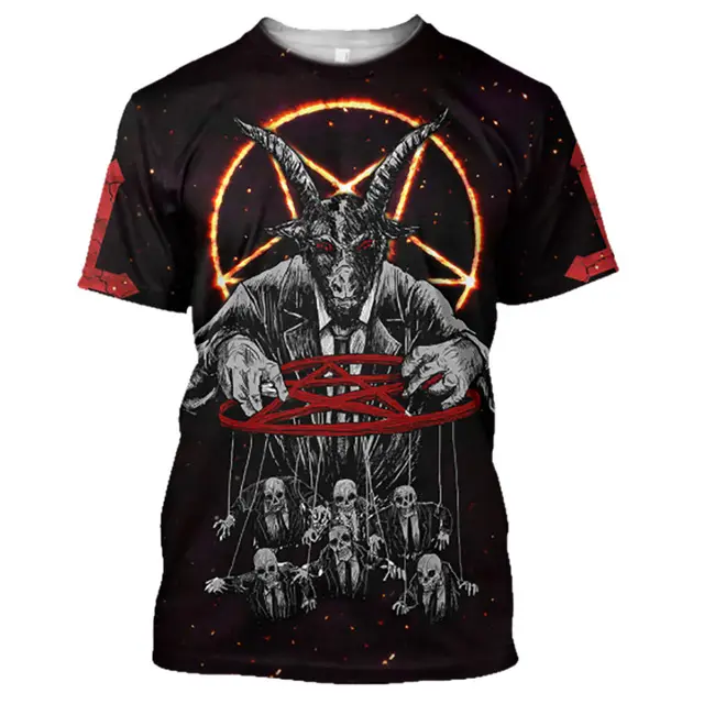 Men's Fashion Retro Style 3D Digital Printing Short Sleeve