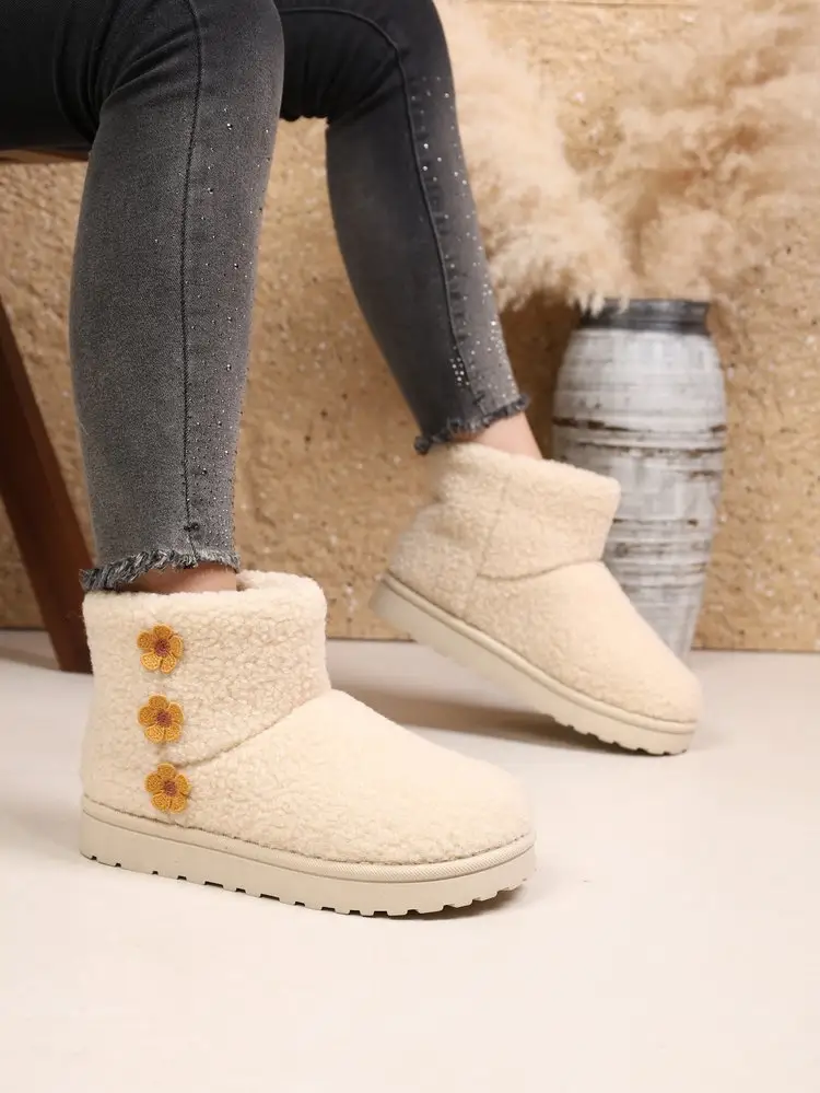 Women Fashion Plush Platform Snow Boots Winter