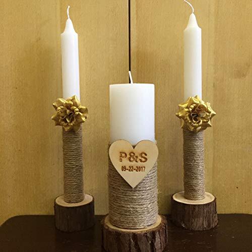 Wooden Wedding Candle Holders — foto 3