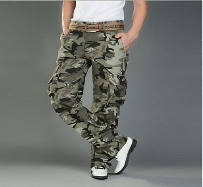 Title 1, Camouflage Hose Herren Casual Multi-Taschen Hos...