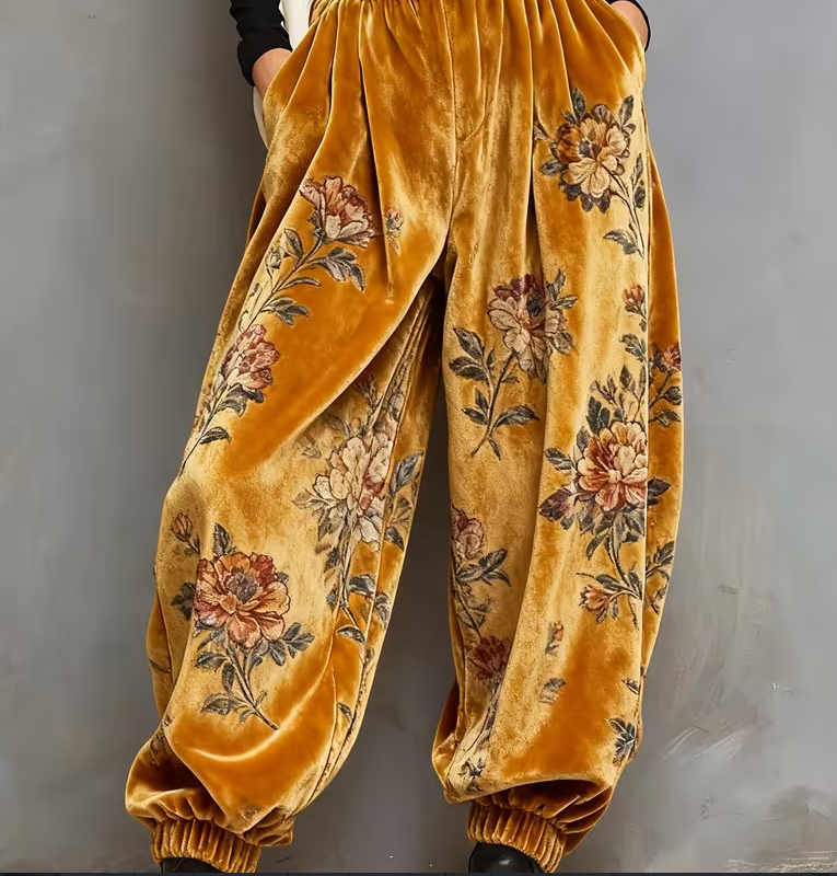 High-Waisted Wide-Leg Lantern Pants, picture 4 of 7
