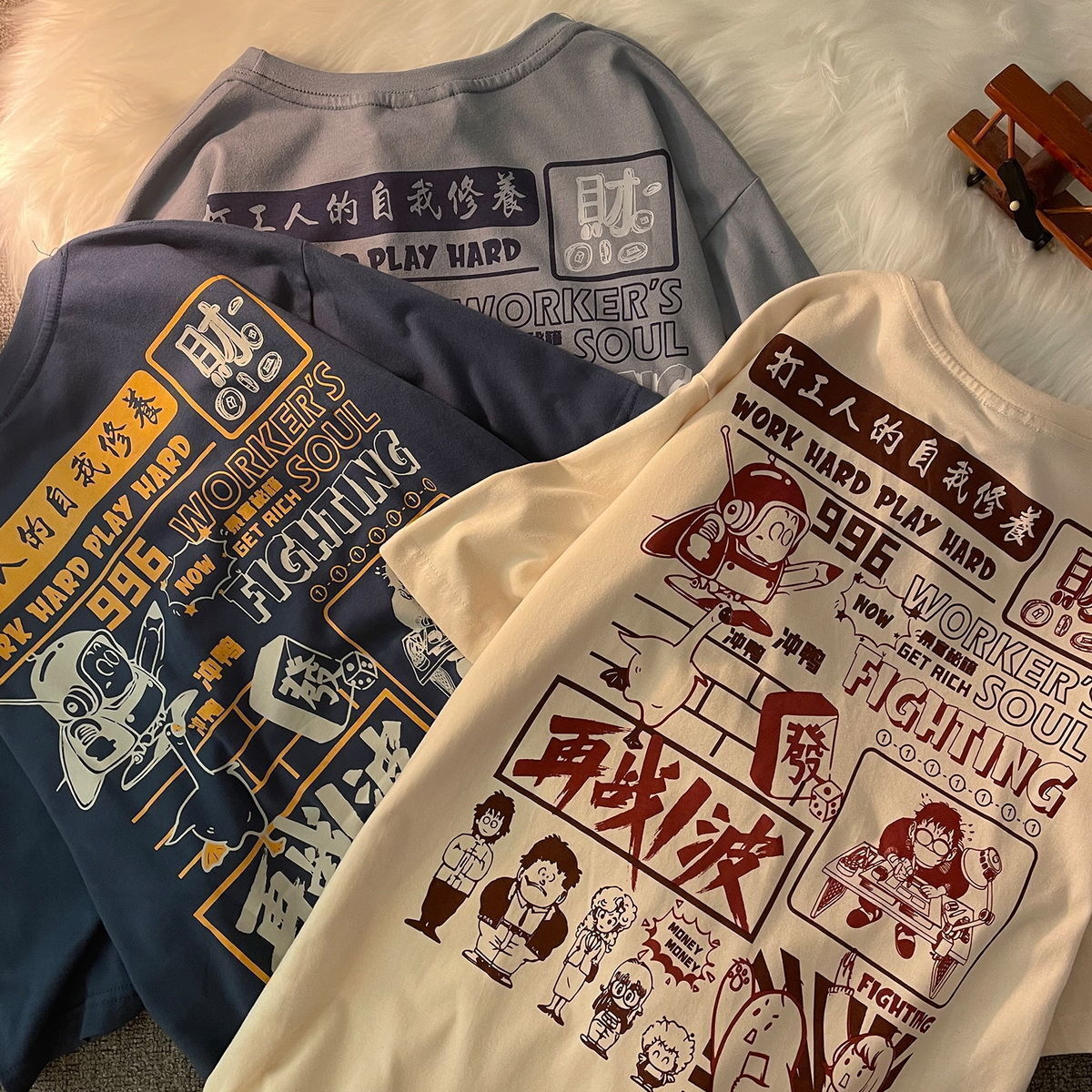 Men's Fashion Casual Cotton Loose Printed Tops