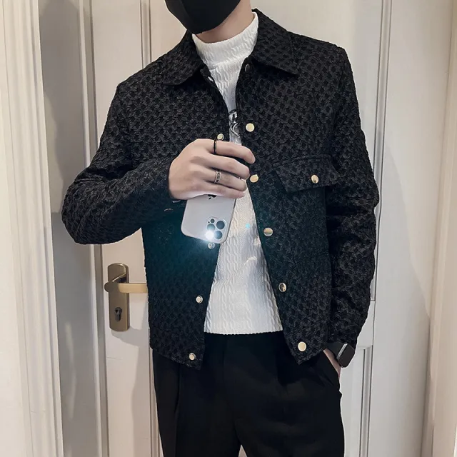 Men's Autumn Fashion Casual Jacket Black - Shop at LoveMi