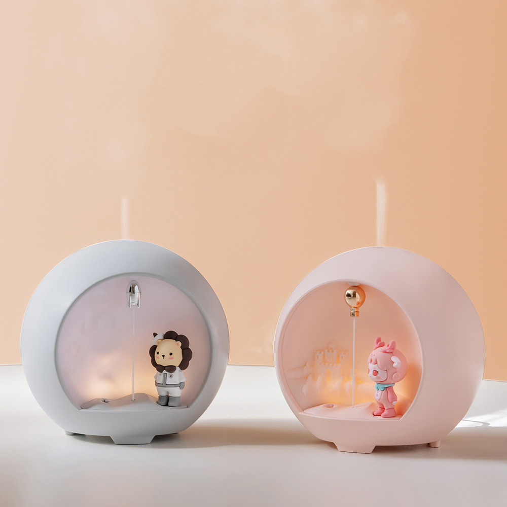 USB Humidatoons Cute Cartoon Lion Figure Globe Humidifier