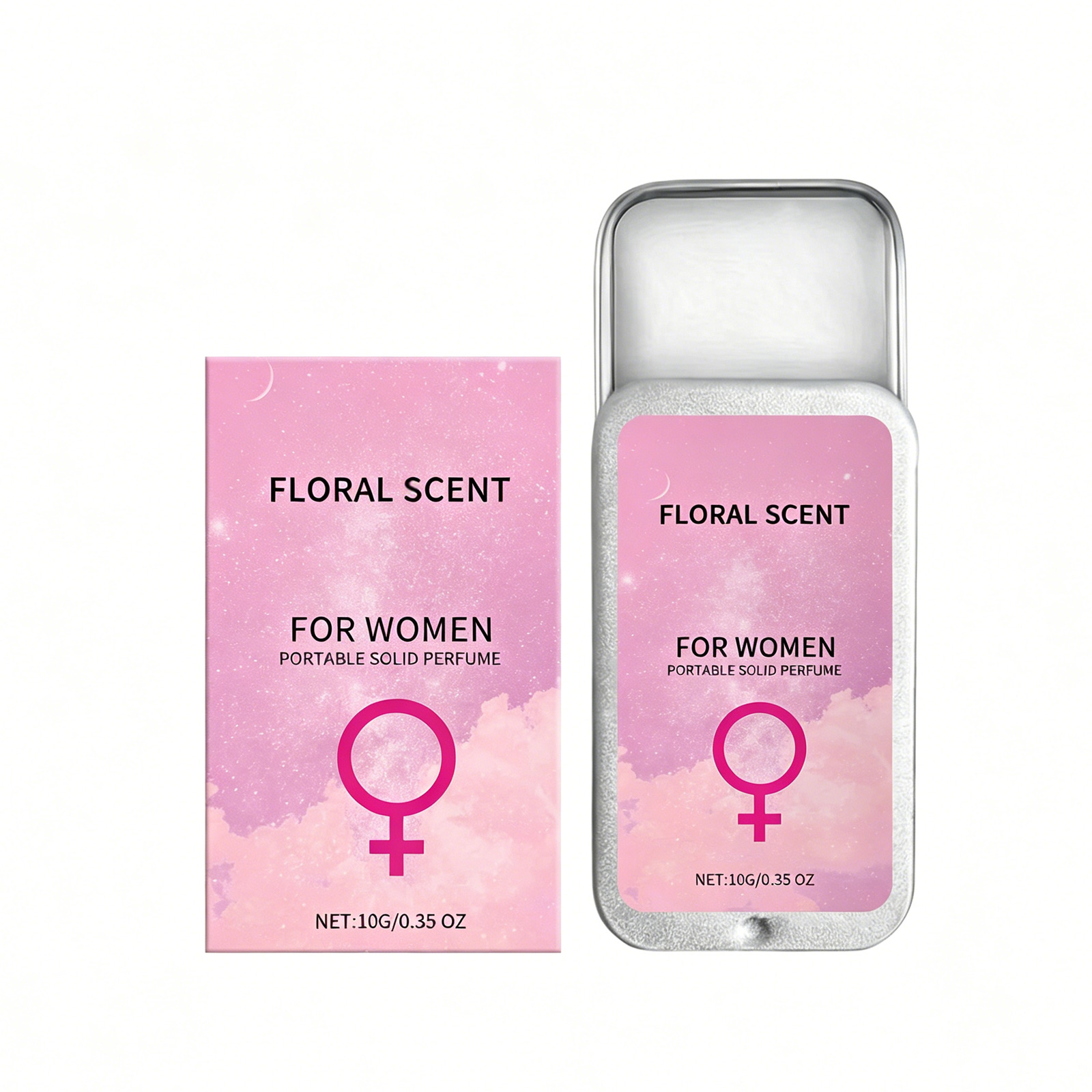 Women Floral Solid Perfume, Long Lasting Light Fragrance Portable Solid Scent Balm — foto 6