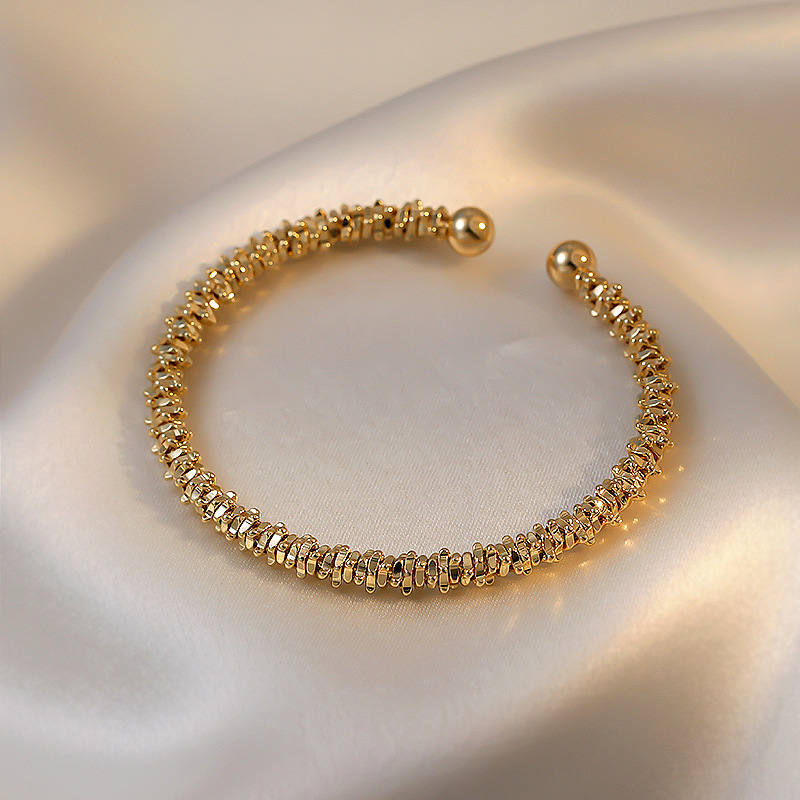 Korean Retro Twist  Bracelet Yellow