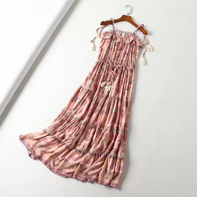 Cotton Printed Maxi Dress