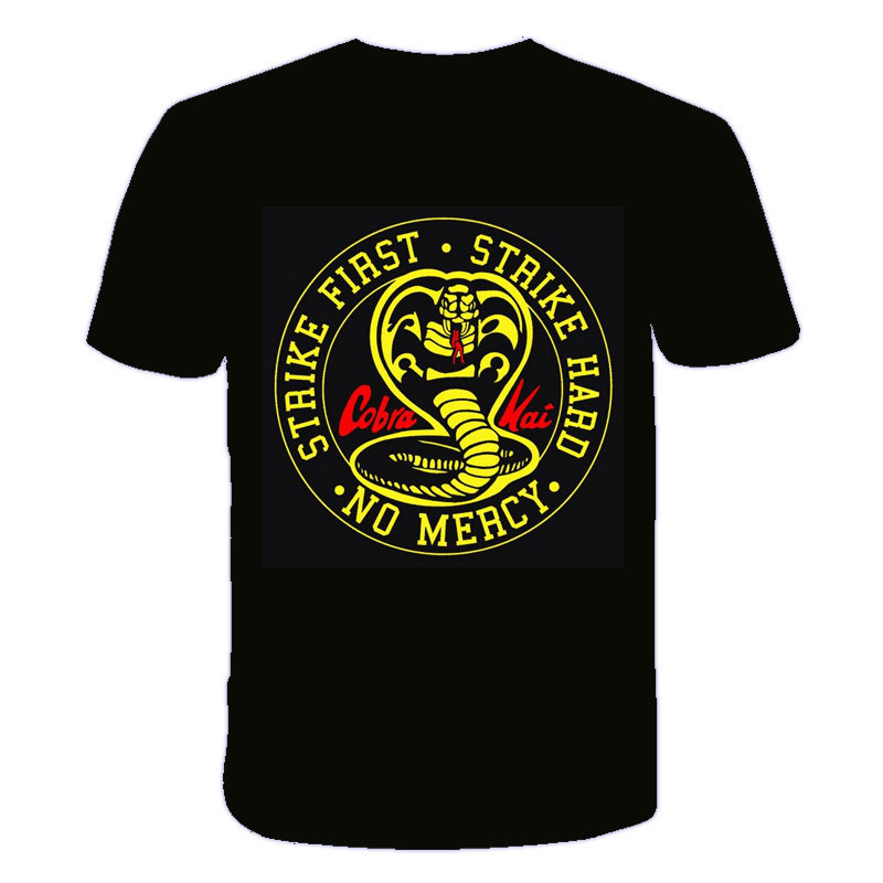 Title 4, Camiseta masculina 3DT com estampa de cobra ret...