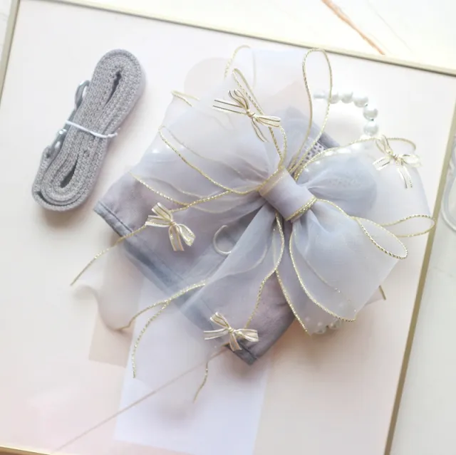 Bow Knot Pet Traction Cat Clothes Small Dogs Grey - Shop at LoveMi