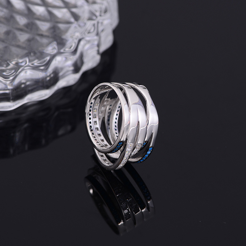 New European And American Cross-border Inlaid Fashion Ring